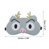 Unique Bargains Soft Sleep Mask Cute Expression Gray 1 Pc - 4 of 4