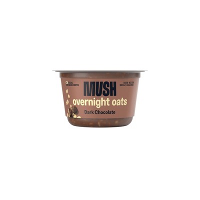 MUSH Dark Chocolate Ready to Eat Gluten Free Vegan Oats - 5oz