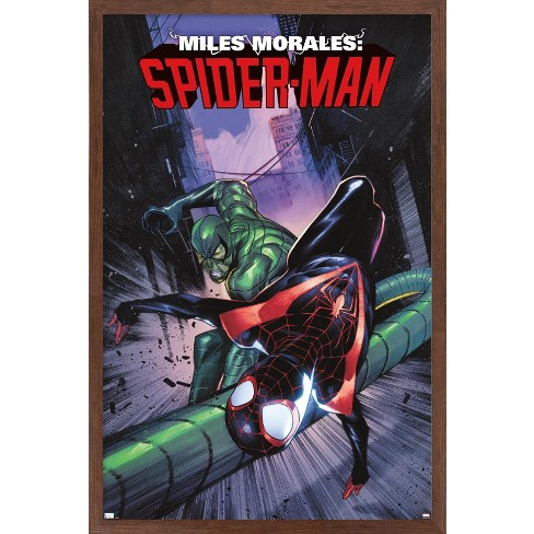 Trends International Marvel Comics Miles Morales: Spider-man #2 Framed Wall  Poster Prints Mahogany Framed Version 14.725 X 22.375 : Target