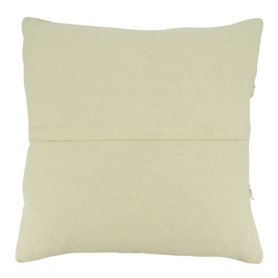 Black and Natural Cotton Stripe Chindi Throw Pillow Cover