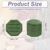 Unique Bargains Vintage Velvet Octagonal 3 Slots Jewelry Storage Boxes 2 Pcs - 2 of 4