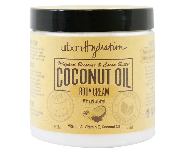 Urban Hydration Coconut Oil Vanilla Extract Whipped Body Cream 15.2 oz