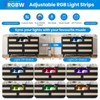 Jojoka 6 Drawer Rattan Dresser with LED Lights USB Charging Station Modern Wooden Chest for Bedroom Living Room Nursery with Multi-functional Storage - 4 of 4