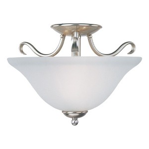 Maxim Lighting Basix 2 - Light Semi-Flush Mount in  Satin Nickel - 1 of 2