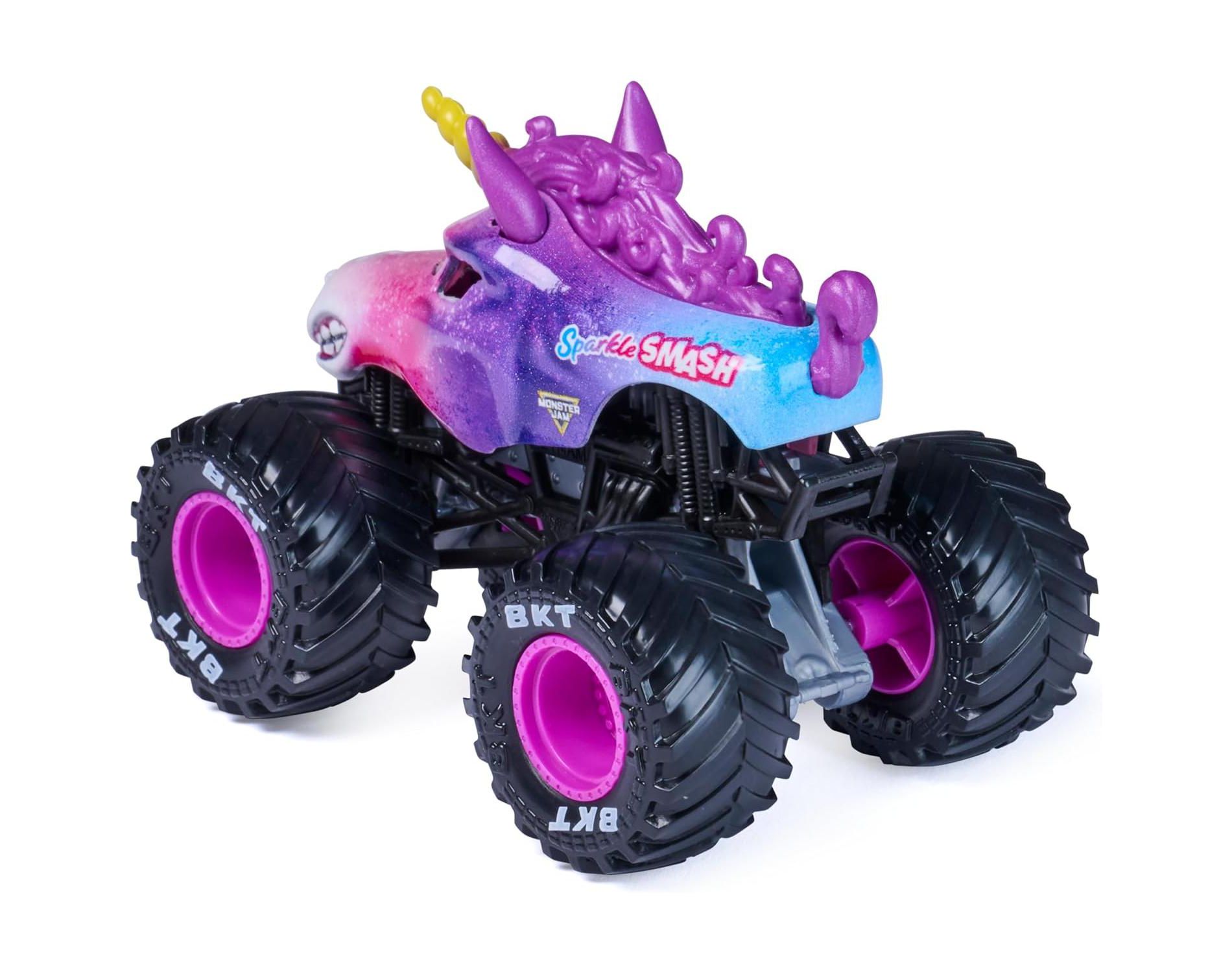 Monster Jam Sparkle Smash Monster Truck Die-Cast Vehicle, 1:64 Scale