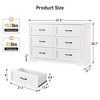Whizmax Dresser for Bedroom with Drawers, Wood Drawer Dresser Chest of Drawers for Closet, Living Room, Hallway, Nursery, Kids Bedroom - 2 of 4