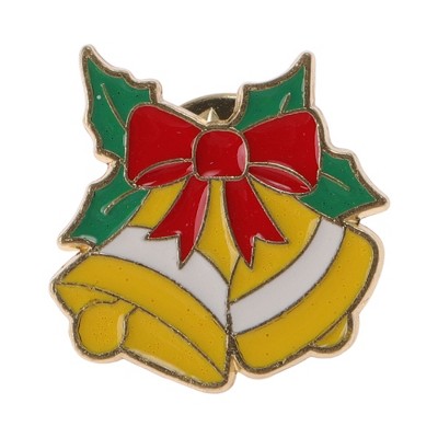 Unique Bargains Christmas Brooches Alloy Dripping Wax Green 0.79"x0.79" 1 Pc