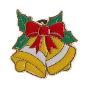 Unique Bargains Christmas Brooches Alloy Dripping Wax Green 0.79"x0.79" 1 Pc - 1 of 4