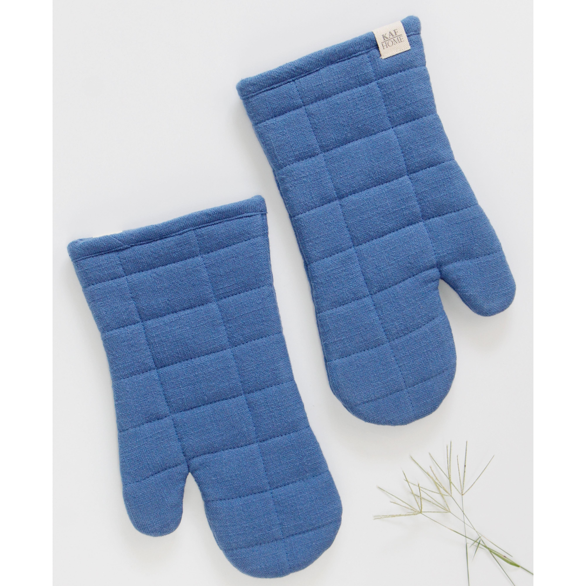 KAF Home Monaco Set of 2 Oven Mitts - Dutch Blue