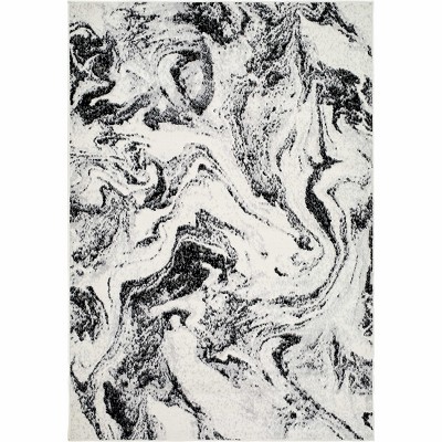 Hauteloom Zoete Black Marble Area Rug