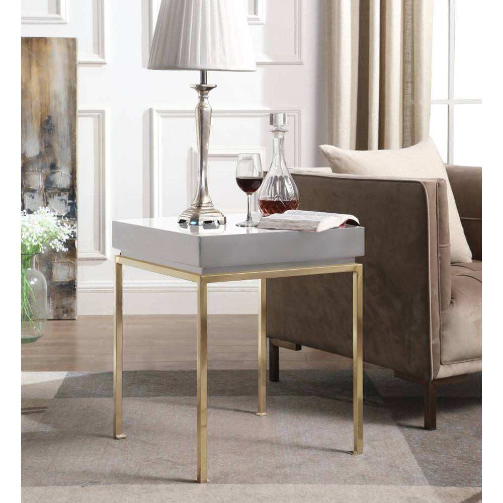 Sabrina Side Table Gray - Chic Home Design was $329.99 now $197.99 (40.0% off)