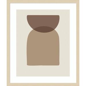21" x 25" Arch Half Moon Abstract by The Creative Bunch Studio Wood Framed Wall Art Print - Amanti Art - 1 of 4