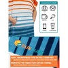SUN CUBE Surf Beach Towel Changing Robe with Hood, Quick Dry Microfiber Wetsuit Changing Towel with Pocket for Surfing Men Women - 3 of 4
