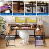 U Shaped Computer Gaming Desk, Reversible L Shaped Desk with Power Outlet, Monitor Stand, Storage Bag, Home Office, Bedroom - 4 of 4