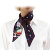 Unique Bargains Women's Snowman Scarf Headband Navy Blue Red 1 Pc - 3 of 4