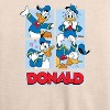 Women's - Disney - Donald Duck Grid Lightweight French Terry Wide Neck Long Sleeve Shirt - 2 of 4