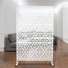 DSVIMOY Outdoor & Indoor Privacy Screen, Freestanding Decorative Privacy Screen for Deck Balcony Patio, White, 48"*76"*16" - 4 of 4