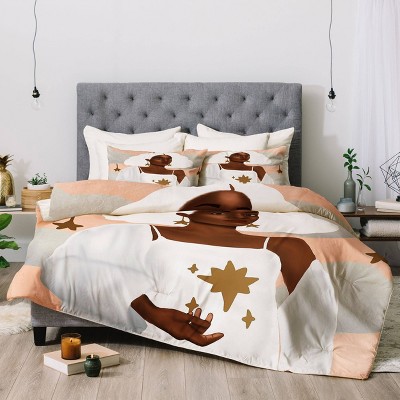 Twin Nawaal Illustrations Star Comforter Set - Deny Designs