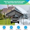 Carport, Doors and Ventilated Window, Portable Garage, Waterproof and UV Protection Garage Tent - 3 of 4