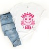 Simply Sage Market Teacher Life Leopard Smiley Face Short Sleeve Tee - 3 of 4