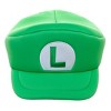 Super Mario Bros Embroidered Luigi L Patch Adult Green Beret Cap - 2 of 4