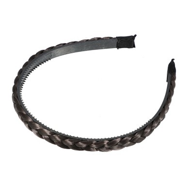 Unique Bargains Women's Synthetic Hair Plaited Headband Braid Braided with Teeth 1 Pc