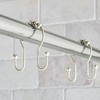 LunaLulinlk Rustproof Double Easy Glide Shower Hooks, Brushed Nickel, Set of 12 - 4 of 4