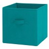 Racxily 6 Pack Collapsible Cube Fabric Storage Bins with handle, 10.5" x 10.5" Storage Containers for Organizing Storage Box - 2 of 4