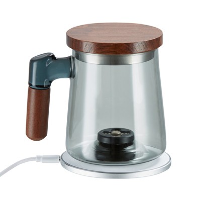 VEVOR Hydrogen Water Cup, 400 ml / 14.1 oz Hydrogen Generator, SPE Technology Portable Hydrogen Water Ionizer Machine with Wireless Charging Base