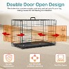 FDW 18-48in Dog Crates for Dogs Folding Mental Wire Crates Dog Kennels Pet Crate with Removable Tray and Handle - 4 of 4