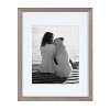 DesignOvation Gallery Rectangle Wood Wall Frame, 11x14 matted to 8x10, Distressed Gray - 2 of 4