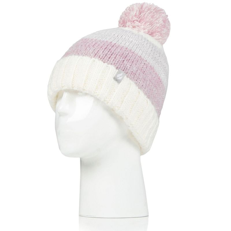 Women's Sloane Feather Knit Roll Up Hat, 1 of 2