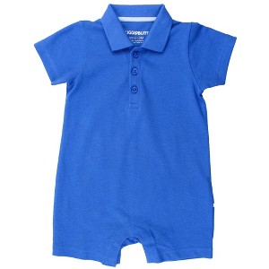 RuggedButts Baby Boys Pique Polo Romper - 1 of 4