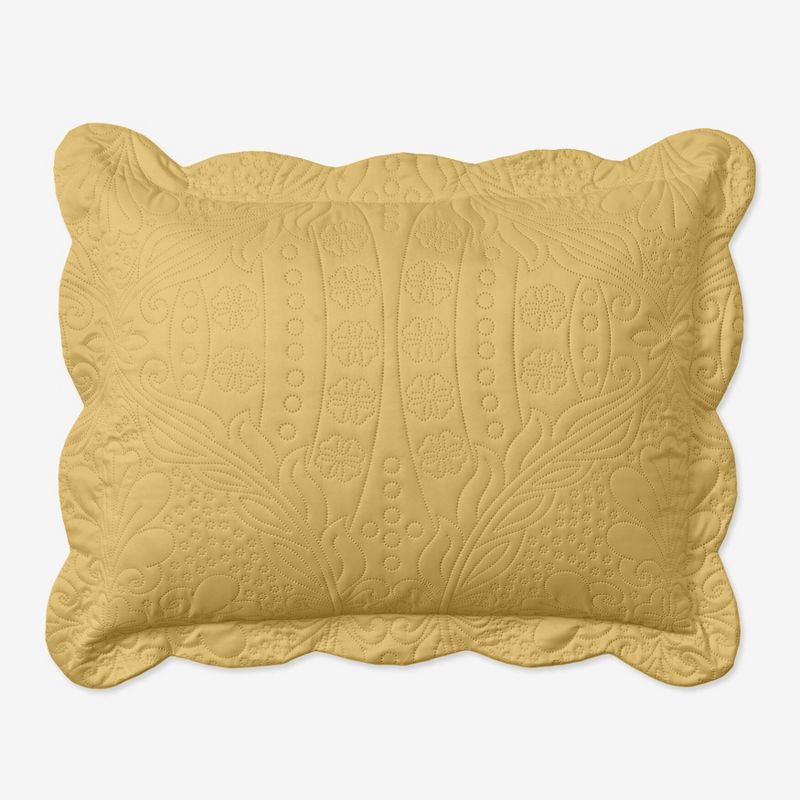 Lily Damask Embossed Pillow Shams, 1 of 2