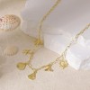 HTUTWOO Charm Necklace for Women,Dainty 14K Gold Plated Starfish Seashell Necklace Simple Gold Beach Necklaces for Women Trendy Beach Jewelry - 4 of 4