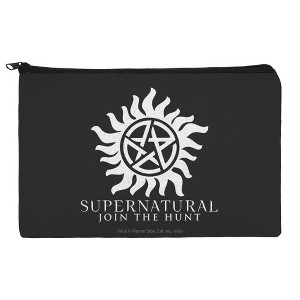 Supernatural Anti Possession Symbol Makeup Cosmetic Bag Organizer Pouch - 1 of 4