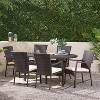 GDFStudio Pomander Outdoor Wicker 7 Piece Dining Set with Cushion - 2 of 4