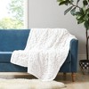 50"x60" Ruched Faux Fur Throw Blanket - image 2 of 4