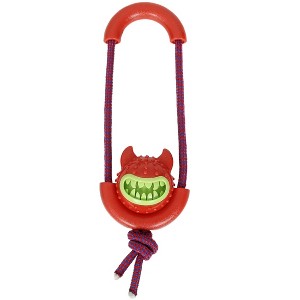 Pet Life Sling-Away Tug and Squeak Natural Jute and Rubber Dog Toy - 1 of 1
