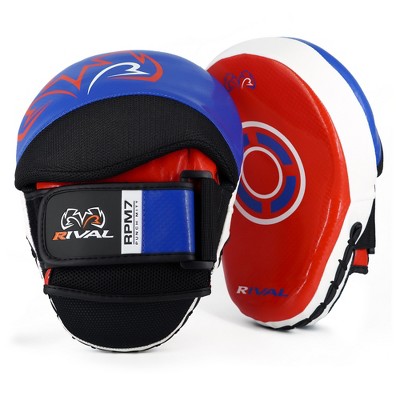Rival Boxing Rpm7 Fitness Plus Hook And Loop Punch Mitts - Red/white ...