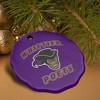 Whittier College Poets Logo Porcelain Scalloped Holiday Christmas Tree Ornament - 4 of 4