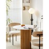 Nordlys 4-Person Solid Pine and Marble Top Dining Table with Storage, Classic Style , Dining Room - 3 of 4