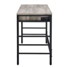 Anybear Light Weathered Oak and Black Writing Desk with 2 Drawers - 4 of 4
