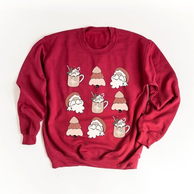 Simply Sage Market Women's Graphic Sweatshirt  Santa  Tree Mug Chart