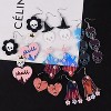 JDICTION Halloween Resin Silicone Molds (2Pcs) with Earring Hooks - Epoxy Molds for Pumpkin Skull Ghost Earrings & Keychains - 3 of 4