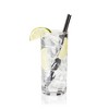 True Plastic Straws, Cocktail Straws, 7 Inch Black Plastic Party Straws, Set of 100, Disposable Smoothie Straws - 4 of 4