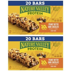 Nature Valley 2 Pack/28.4oz/20ct Each Chewy Bar Peanut Butter Dark Chocolate - 1 of 3