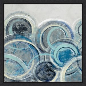 Amanti Art Variation Blue Grey II by Silvia Vassileva Framed Canvas Wall Art - 1 of 4