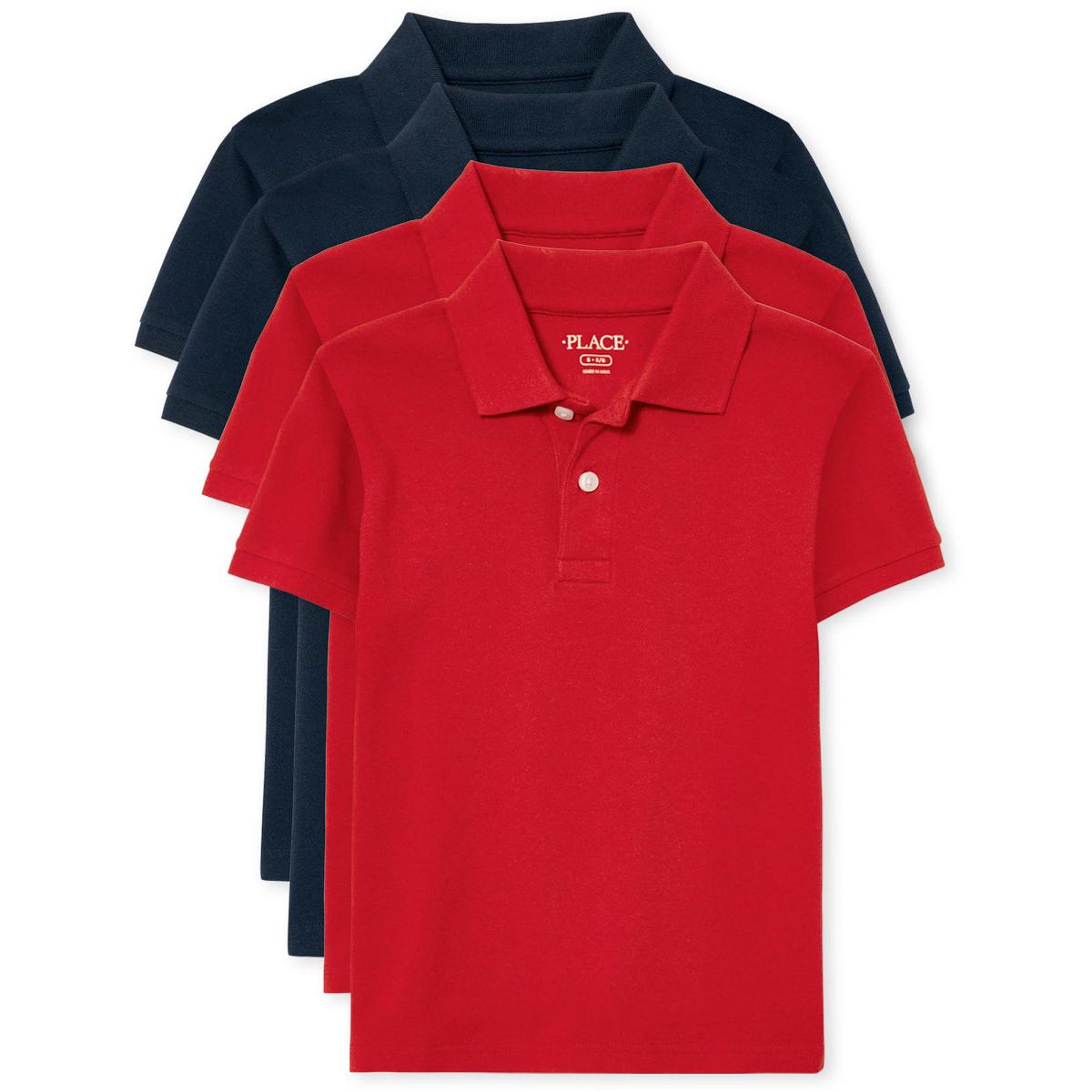 The Children's Place Boys Uniform Short Sleeve Pique Polo 4-Pack