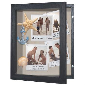 Americanflat Front Loading Shadow Box Frame and Display Case for Keepsakes
